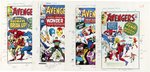 AVENGERS MARVEL MASTERWORKS EARLY COVER COLOR GUIDE LOT OF SEVEN (ANDY YANCHUS COLORIST).