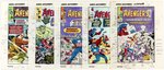 AVENGERS MARVEL MASTERWORKS CLASSIC COVER COLOR GUIDE LOT OF TEN (ANDY YANCHUS COLORIST).