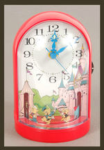 DISNEY CHARACTER ANIMATED MUSICAL CLOCK BY BRADLEY.