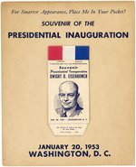 IKE: EISENHOWER SOUVENIR POCKET SQUARE 1953 INAUGURATION SALESMAN DISPLAY.