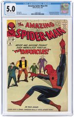 AMAZING SPIDER-MAN #10 MARCH 1964 CGC 5.0 VG/FINE (FIRST BIG MAN & THE ENFORCERS).