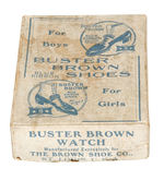 "BUSTER BROWN SHOES" POCKETWATCH BOX.