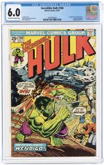 INCREDIBLE HULK #180 OCTOBER 1974 CGC 6.0 FINE (FIRST WOLVERINE CAMEO).