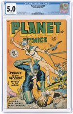 PLANET COMICS #54 MAY 1948 CGC 5.0 VG/FINE.