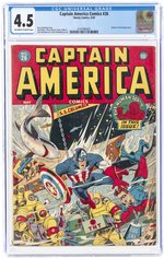 CAPTAIN AMERICA #26 MAY 1943 CGC 4.5 VG+.