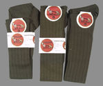 "BUSTER BROWN HOSIERY" BOX OF THREE PAIRS OF SOCKS WITH LABELS.