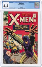 X-MEN #14 NOVEMBER 1965 CGC 5.5 FINE- (FIRST SENTINELS).