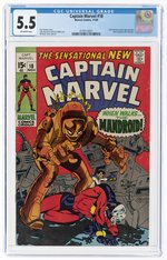 CAPTAIN MARVEL #18 NOVEMBER 1969 CGC 5.5 FINE-.