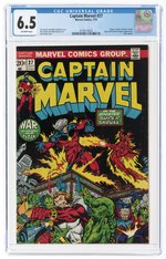 CAPTAIN MARVEL #27 JULY 1973 CGC 6.5 FINE+.