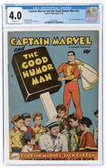 CAPTAIN MARVEL AND THE GOOD HUMOR MAN #NN 1950 CGC 4.0 VG.