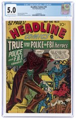 HEADLINE COMICS #35 MAY-JUNE 1949 CGC 5.0 VG/FINE.