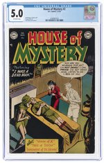 HOUSE OF MYSTERY #2 FEBRUARY-MARCH 1952 CGC 5.0 VG/FINE.