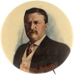 THEODORE ROOSEVELT BOLD 1912 PORTRAIT BUTTON.