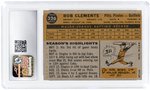 1960 TOPPS #326 ROBERTO CLEMENTE (HOF) CSG 7.5 NM+.