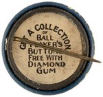 1911 PE2 DIAMOND GUM NAPOLEON LAJOIE (HOF) RARE BUTTON.