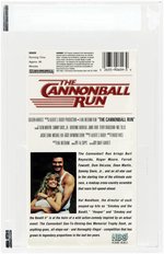 THE CANNONBALL RUN VHS IGS BOX 9.5 GEM SEAL 8.5 MINT (ENGLISH COVER/BOTTOM WHV WM/WHM TAPE/NO WM/UPC 90609).