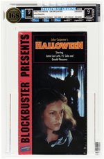 HALLOWEEN VHS (1995) IGS BOX 9 MINT SEAL 9 MINT UNCIRCULATED (BLOCKBUSTER PROMO/NO ISBN/UPC 85418/NO WM).