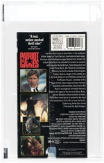 PATRIOT GAMES VHS (1992) IGS BOX 9.5 GEM SEAL 9.5 GEM UNCIRCULATED (SIDE PHV WM/HOLO SEAL/UPC 32530).