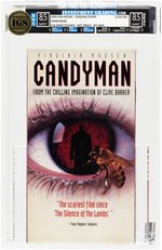 CANDYMAN VHS (1992) IGS BOX 8.5 MINT SEAL 8.5 MINT (ENGLISH COVER/COLORED STICKER/UPC 94633.NO WM).