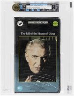 THE FALL OF THE HOUSE OF USHER BETA (1984) IGS BOX 9 MINT SEAL 7 EX (WARNER HOME VIDEO/SIDE WHV SEAL/NO UPC/NO WM/11.7 OZ. TAPE).