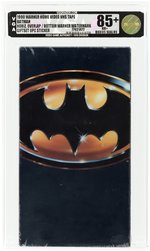 BATMAN VHS (1990) VGA 85+ NM+ (HORIZONTAL OVERLAP/BOTTOM WARNER HOME VIDEO WATERMARK/GIFTSET UPC STICKER/GOLD LEVEL).