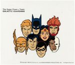 THE SUPER POWERS TEAM: GALACTIC GUARDIANS HAND-PAINTED MODEL SHEET ANIMATION CEL.