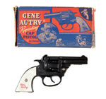 "GENE AUTRY REPEATING CAP PISTOL JR. MODEL" BOXED.