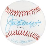 HOF MULTI-SIGNED BASEBALL WITH JOE DiMAGGIO.