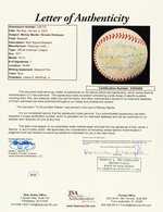 MICKEY MANTLE (HOF) & BROOKS ROBINSON (HOF) SIGNED BASEBALL.