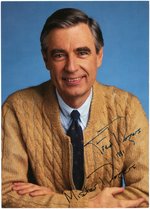 MISTER ROGERS SIGNED FAN PHOTO.