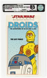 STAR WARS: DROIDS - THE LOST PRINCE VHS (1990) VGA 85 NM+ (FLATBACK SEAL).