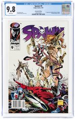 SPAWN #9 MARCH 1993 CGC 9.8 NM/MINT (FIRST ANGELA & MEDIEVAL SPAWN - NEWSSTAND EDITION).