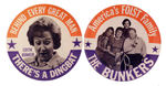 ARCHIE BUNKER 3.5" 1972 CAMPAIGN BUTTON PAIR.