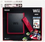 NINTENDO Wii MINI (2012) GAME SYSTEM WITH MARIO KART Wii VGA 85 NM+.