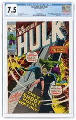 INCREDIBLE HULK #142 AUGUST 1971 CGC 7.5 VF-.