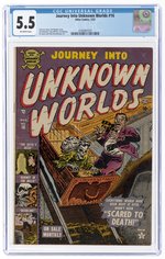 JOURNEY INTO UNKNOWN WORLDS #16 MARCH 1953 CGC 5.5 FINE-.