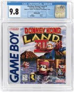 NINTENDO GAME BOY (1997) DONKEY KONG LAND III (K-A RATING (PIXELATED)/H-SEAM SEAL/A++) CGC 9.8.