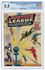 JUSTICE LEAGUE OF AMERICA #12 JUNE 1962 CGC 5.5 FINE-.