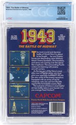 NINTENDO NES (1988) 1943: THE BATTLE OF MIDWAY (CIRCLE SOQ/REV-A/H-SEAM SEAL/A) CGC 8.0.