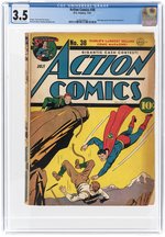 ACTION COMICS #38 JULY 1941 CGC 3.5 VG-.