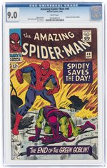 AMAZING SPIDER-MAN #40 SEPTEMBER 1966 CGC 9.0 VF/NM.