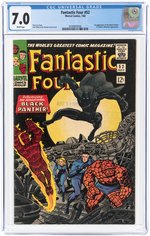 FANTASTIC FOUR #52 JULY 1966 CGC 7.0 FINE/VF (FIRST BLACK PANTHER).