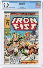 IRON FIST #14 AUGUST 1977 CGC 9.0 VF/NM (FIRST SABRETOOTH).