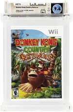 NINTENDO Wii (2010) DONKEY KONG COUNTRY RETURNS WATA 9.6 A+ SEALED.