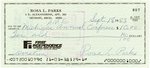 ROSA PARKS CIVIL RIGHTS ACTIVIST SIGNED CHECK.