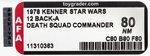 STAR WARS (1978) - DEATH SQUAD COMMANDER 12 BACK-A AFA 80 NM.