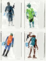 STAR WARS (1979) - CREATURE CANTINA ACTION PLAYSET WITH SET OF AFA GRADED ACTION FIGURES.