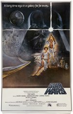 STAR WARS 1982 VIDEO STORE ADVERTISING STANDEE WITH SHIPPING CARTON.