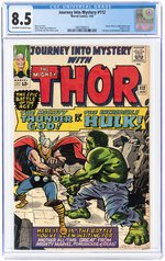 JOURNEY INTO MYSTERY #112 JANUARY 1965 CGC 8.5 VF+ (THOR VS INCREDIBLE HULK).