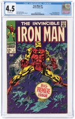 IRON MAN #1 MAY 1968 CGC 4.5 VG+.